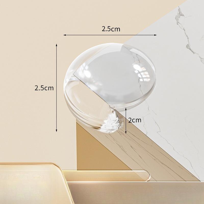 4 Airbag Table Corner Anti-collision Angle Anti-knock Silicone Protective Cover Tea Table Edge Protection Angle