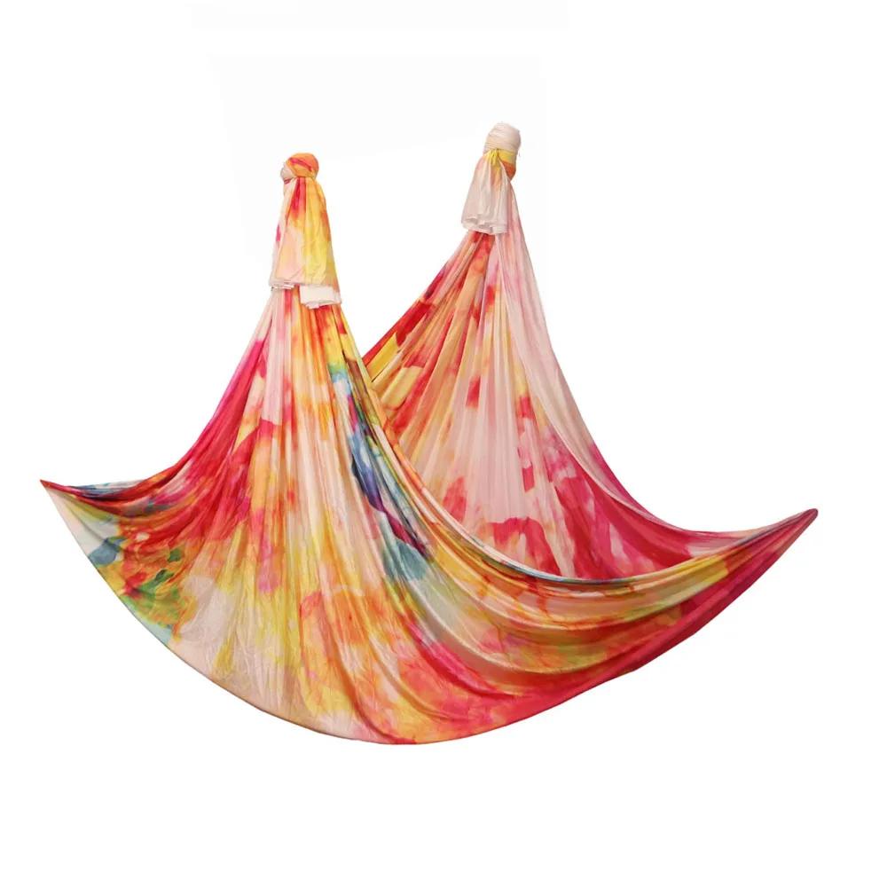 2026 New Aerial Yoga Hammock Fabric Flying Pilates Yoga Swing Silk Aerial Anti-Gravity Traction Device Fitness Yoga Home Gym
