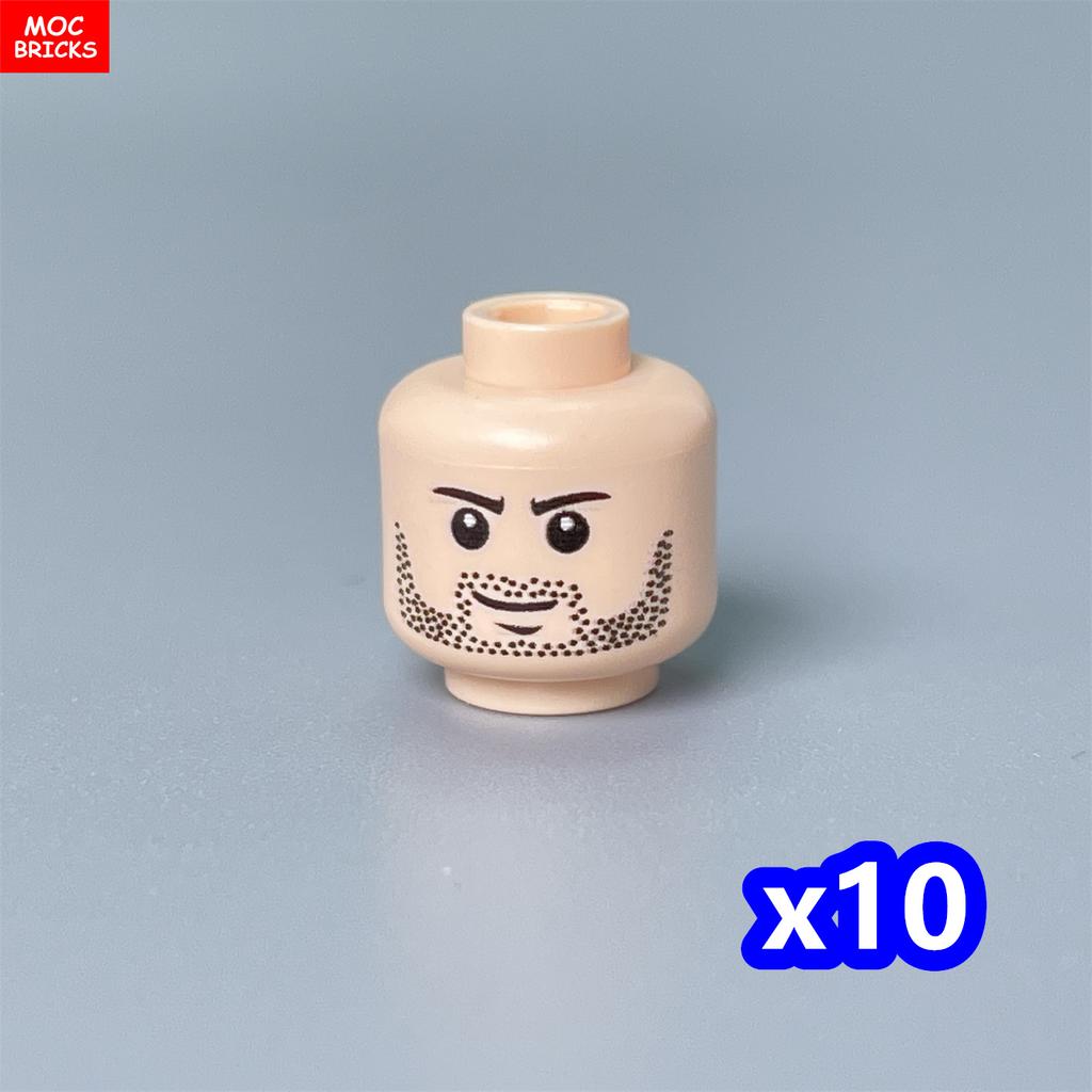 Custom Build Bricks Printed Head Face Expression 4cm Action Figure Body Part DIY Educational Toy Creating Bricks Toysets Ideal For Youngsters Gift