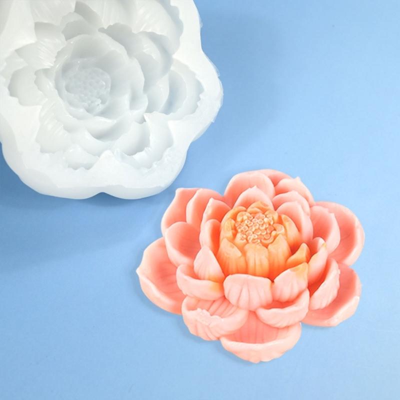 Delicate Kitchen Silicone Baking Molds Heatproof Silicone Flower Cake Crafting Moulds for Birthday and Festival Treats