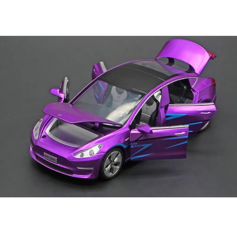 1/32 Scale Tesla MODEL 3 Alloy Car Model Diecasts & Toy Vehicles Car Decoration Kid Simulation Toys for Children Gifts Boy Toy