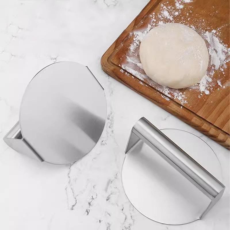 Stainless Steel Smash Burger Press with Handle Circular Meat Press Mold Hamburger Pressing Tool Kitchen Accessories Household