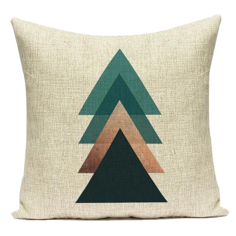 Modern Geometry High Quality Cushion Cover Throw Pillow Polyester Car Sofa Bed Home Decor Triangle Arrow Printed Pillow Case