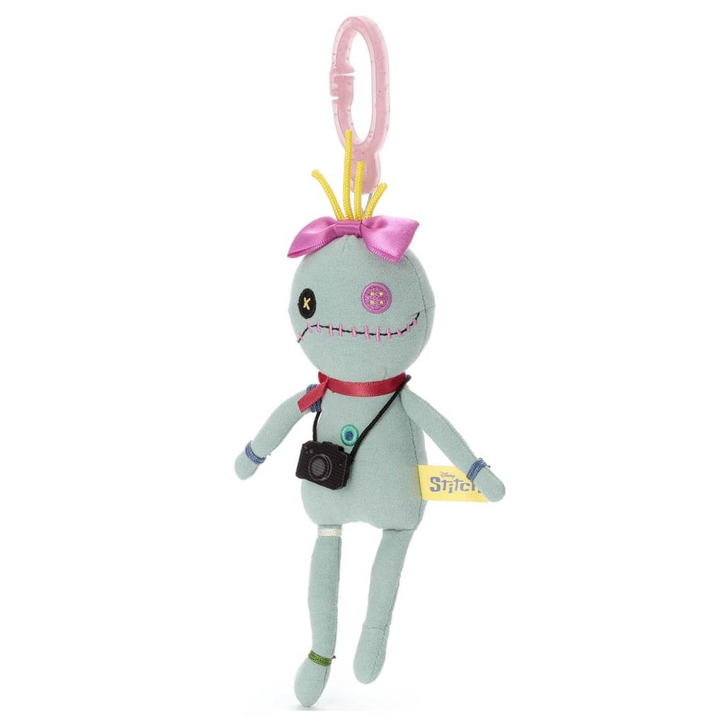 TAKARATOMY A.R.T.S Disney Character Live-Action Movie Lilo & Stitch Plastic Hook Mascot Scrump Plush Toy, Approximately 19cm Tall