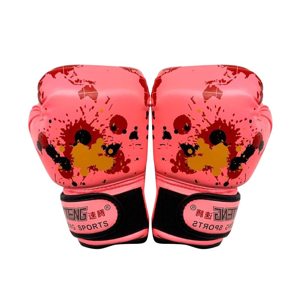 2 ks/sada Dětské boxerské rukavice PU kůže Houba rukavice Cvičení Cvičení Trénink bojových umění Boxerské rukavice pro Karate Muay Thai