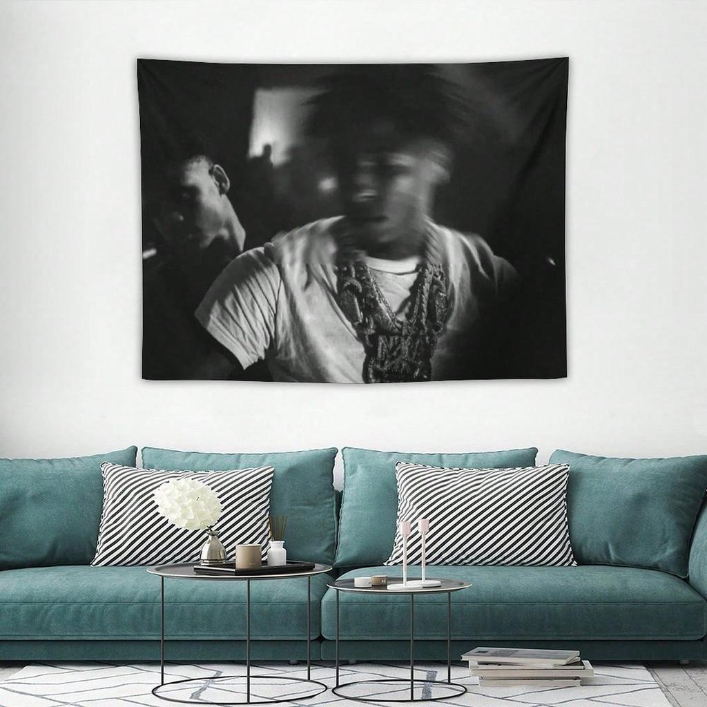 1pc JayZ  DMX 90s Hip Hop Icon Collage Tapestry  Polyester 2D Wall Hanging for Bedroom Living Room Dorm  Hip Hop Enthusias