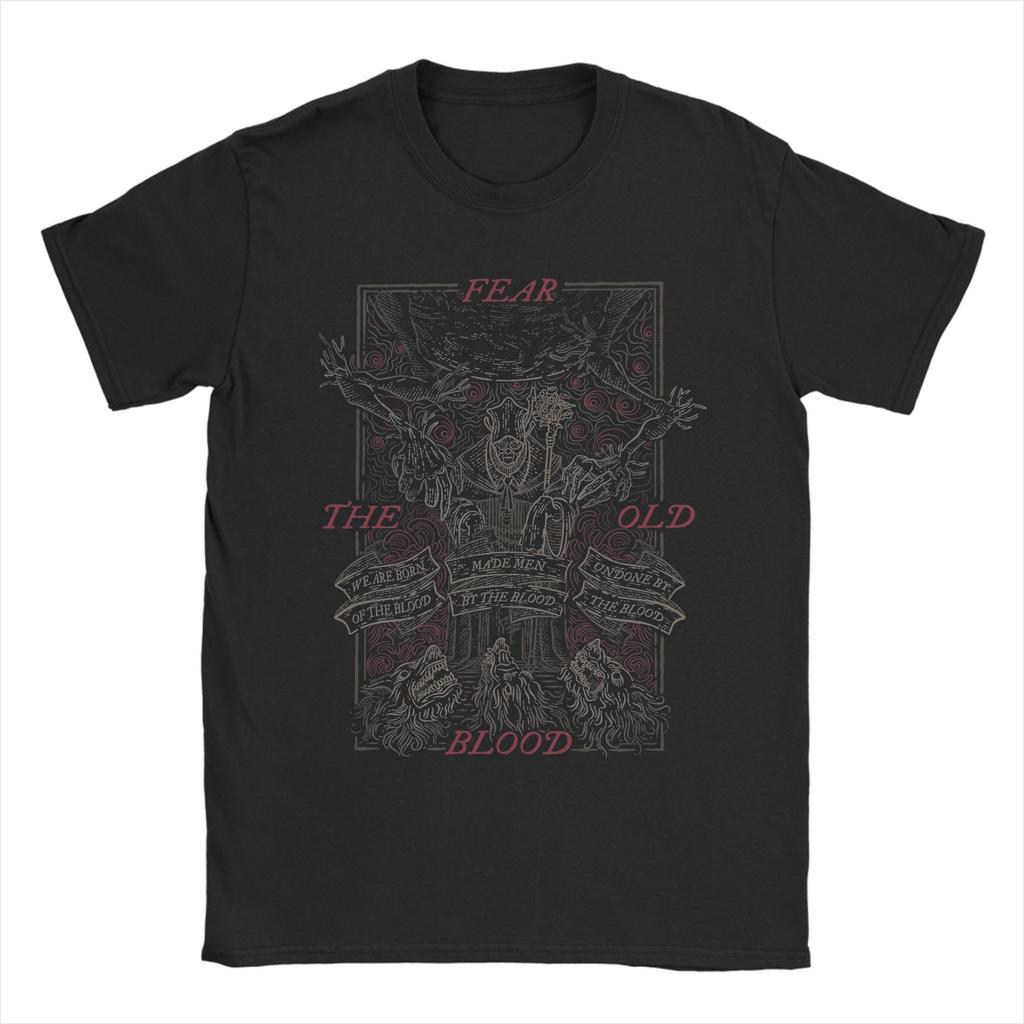 Unisex s Bloodbornes Dark Souls T Shirts Pure Cotton Clothing Vintage Short Sleeve Crewneck Tees Summer TShirt