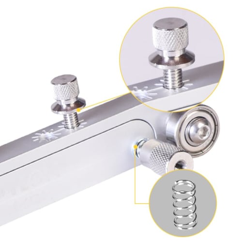 PYLON Acoustic Guitar Saddle Sander, Polishing Kit with Precision Height Adjustment, Classical Guitar Maintenance Tool with Pin Puller, Bass/Electric