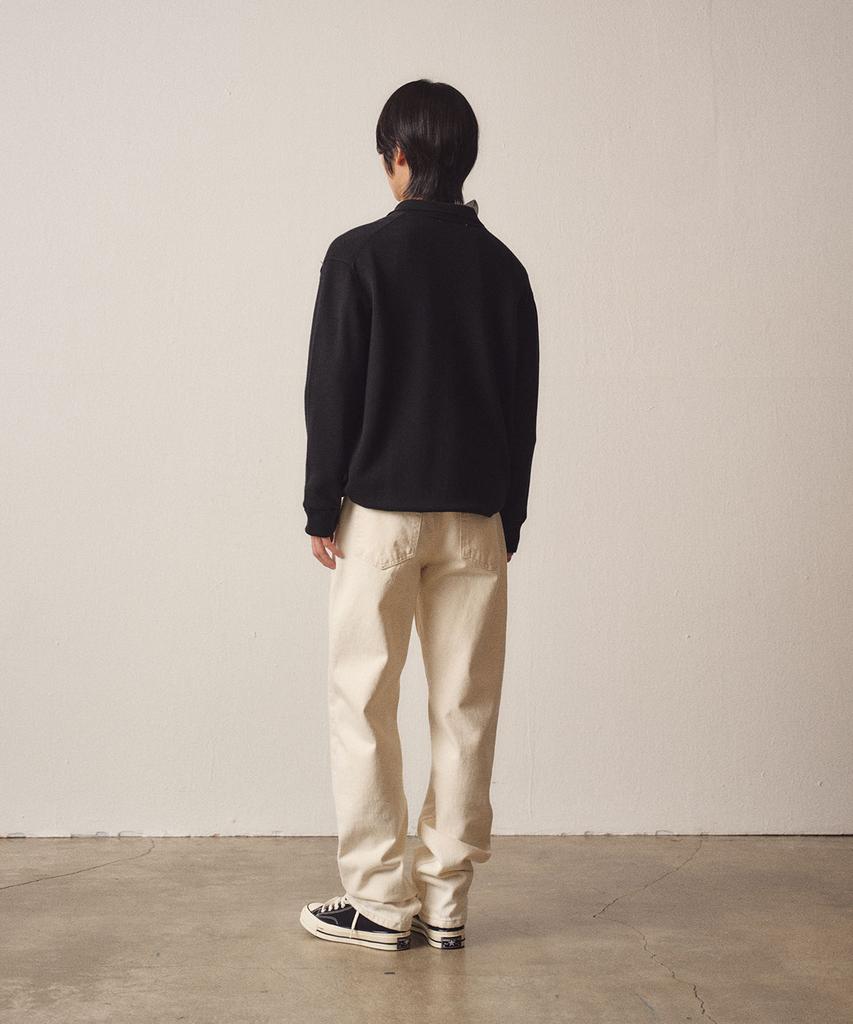 EZIO 3 Buttons Collar Knit_Black