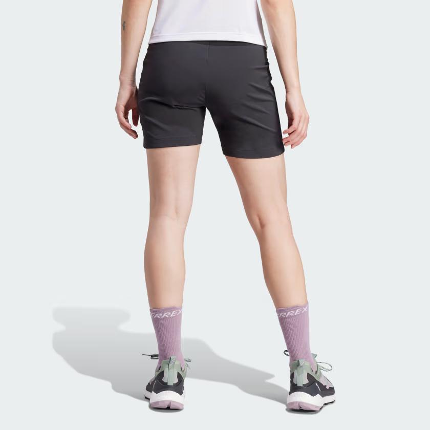 Adidas Terrex Xperior Mid Shorts Solid Color Logo Straight Leg Sports Shorts Women Shorts Black IP4832