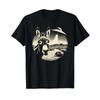 Funny Donkey With UFO T Shirt Vintage Washed Slightly Stretched Streetwear Breathable Soft Comfortable Versatile Unisex