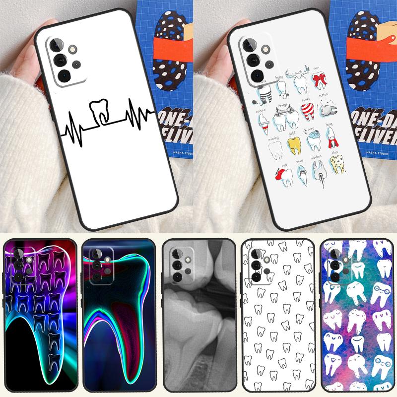 Dentist Dental Dent Tooth For Samsung Galaxy A54 A34 A14 A55 A35 A15 A53 A33 A13 A05 A06 A16 A22 A32 A52 Phone Case