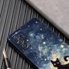 Painting Starry Sky Cat Phone Case For Samsung Galaxy A57 A56 A37 A55 A36 A26 A54 A52 A35 A34 A25 A17 A16 A15 A07 A06 Soft Cover