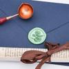 1pc Botanical Wax Seal Stamp Head, Brass Metal Wax Stamp Seal Stamps for Letter Sealing Seals Stamps for Wedding Invitations