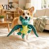Soft Chew Toys for Corgis Pterosaur Plush Dog Toy with Sound, Durable Bubble Velvet Fabric Pet Interactive Pulling Games Toy, Bite Resistant