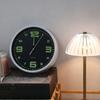 Wall Decoration Silent Quartz Wall Clock Plastic Round Luminous Wall Clock Fashion Time Accuracy Digital Clock Hotel
