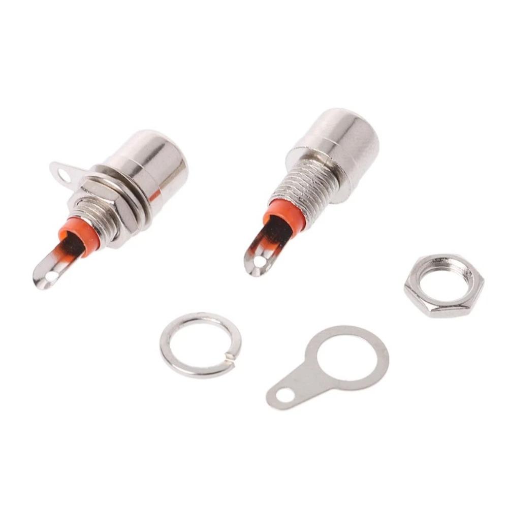 15 Pcs Nickel Plating RCA Panel Mount Connector RCA Panel Mount Audio Socket Plug Connector