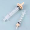 Newborn Pet Feeding Nipple For Dog Cat Hamster Feeding Pacifier For Medicine Feeding Pets Oral Syringe With Silicone Nipple