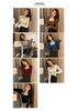 Women's Stylish U-Neck Long Sleeve Knit Top - Fashionable Autumn/Winter Solid Color Sweater