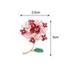 Creative Literary Hydrangea Plant Flower Brooch Ladies Western Pin Sweater Brooch Jewelry Accessories