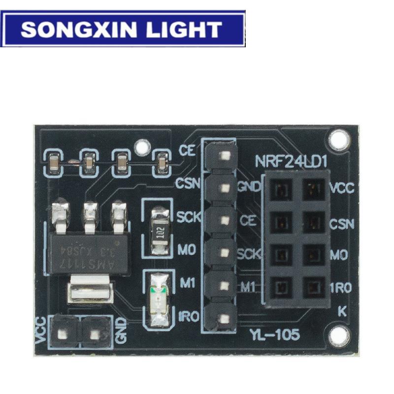 

SX NRF24L01+ 2.4G модуль бездротової передачі даних 2.4GHz NRF24L01 версія оновлення NRF24L01+PA+LNA 1000 метрів GT24 для Arduino