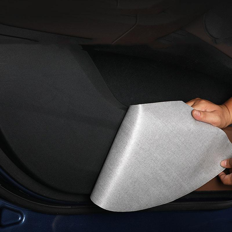 Car Door Anti Kick Mat Leather Carbon Fiber Sticker For BMW MINI Cooper F54 F55 F56 F57 F60 R56 R60 Car Accessories
