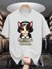 Cat With Headphones Music And Chill Graphic Unisexs Crew Neck T Shirt Cartoon Pet Print Short Sleeve Casual Cotton Daily Street Top