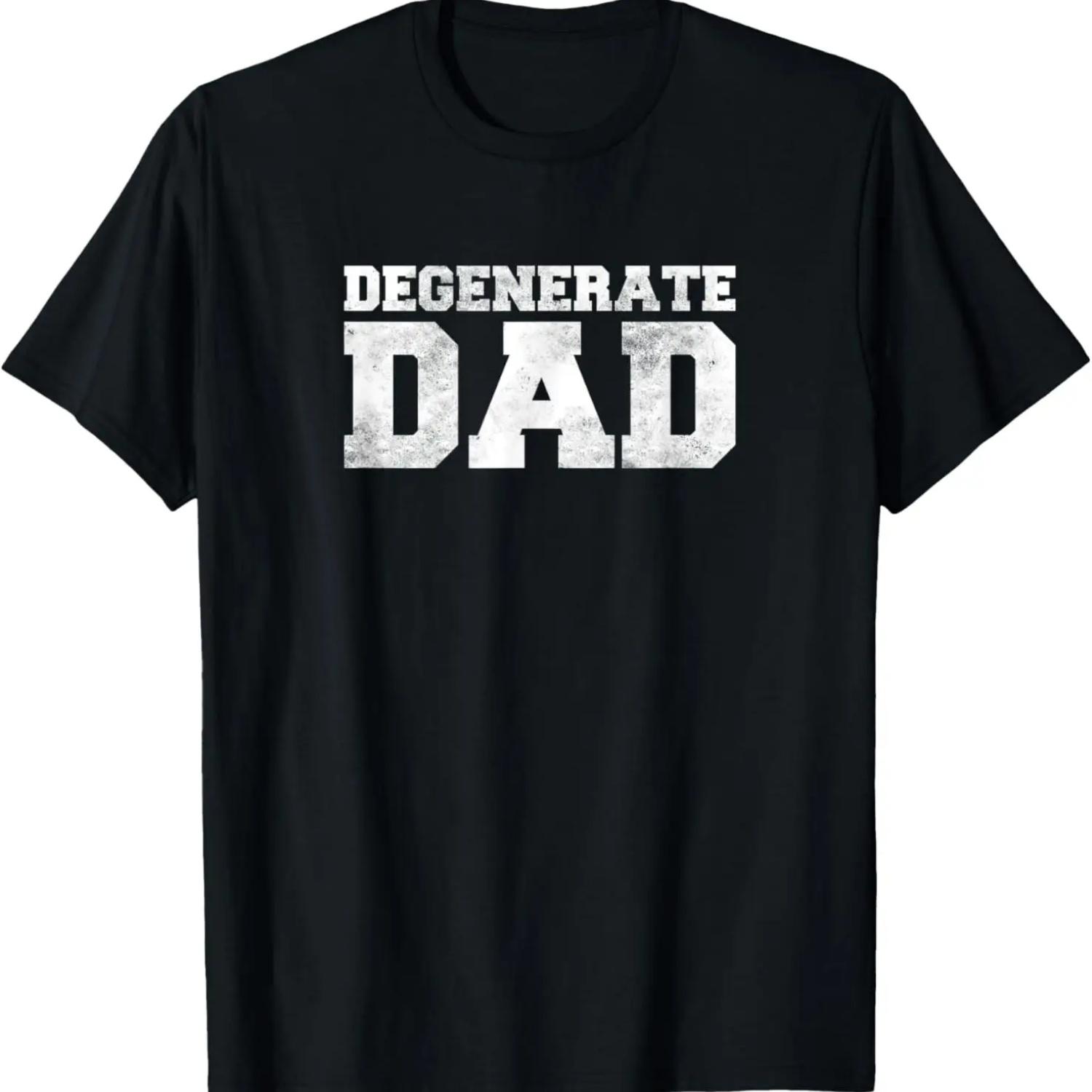 

Degenerate Dad Funny T-Shirt XXXXXL чёрный