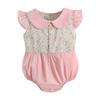 Summer Cotton Baby Bodysuit Newborn Cute Plaid Clothing for Baby Girls Sleeveless Princess Toddler Infant Bodysuits