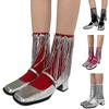 Womens Harajuku Sequins Tassels Decorative Trim Calf Sock 90s Solid Rib Middle Tube Sock Nightclub Party Stockings