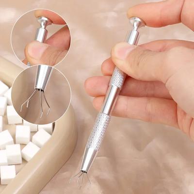 Mini 4 Claws Square Nail Art Sponge Nail Sponge Metal Grabber Set Multipurpose Blush Gradient Sponges Beauty Manicure Tools