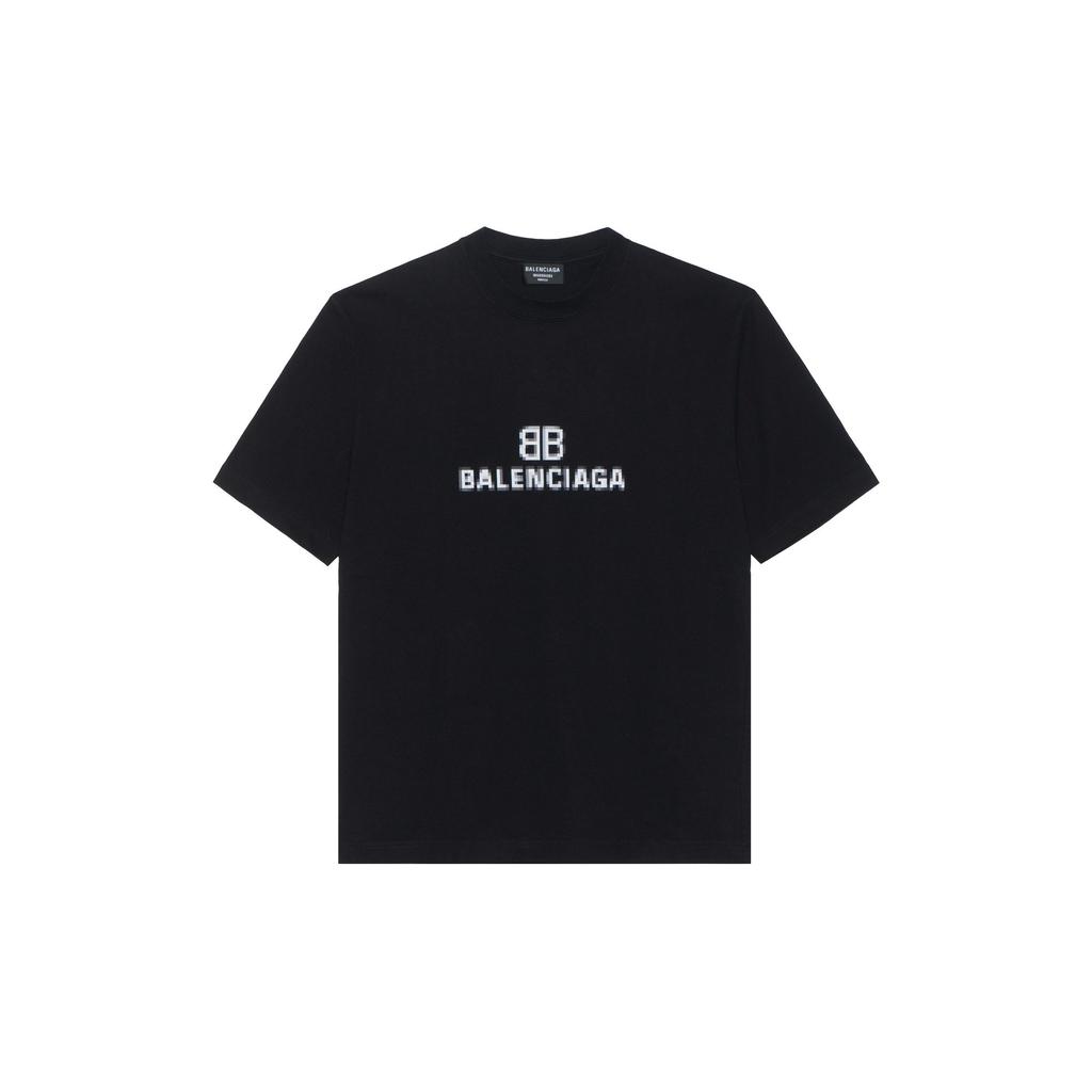 Balenciaga Mens Bb Pixel Medium Fit T shirt 612966TKVI71070