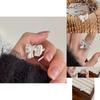 Exquisite Adjustable Copper Bowknot Ring With Dazzling Zircon For Women