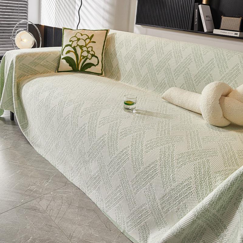 Simple and Fresh Summer Mat, Sofa Cover, Summer Cold Silk and Cool Sofa Towel, Full Cover, Seat Cushion Cover, Blanket