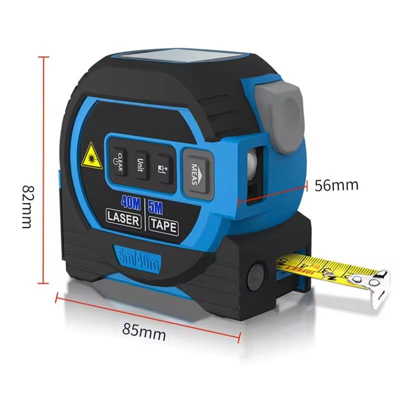 3-in-1 Laser Tape Measure 40/60M Meters Infrared Laser Distance Measuring Smart Energy Ruler High Precision Measuring Instrument