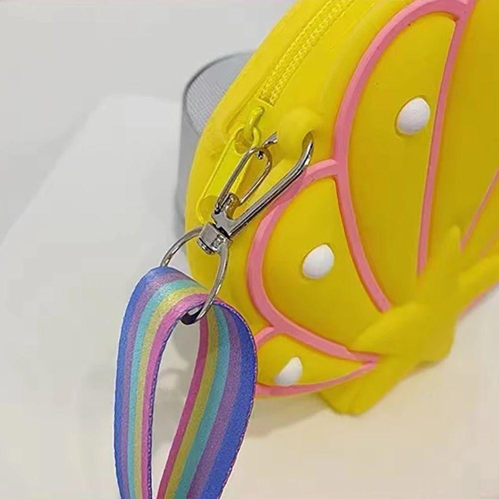 Water-proof Silicone Shell Bags Soft Seashell Crossbody Pouch Zipper Shoulder Bag  Travel