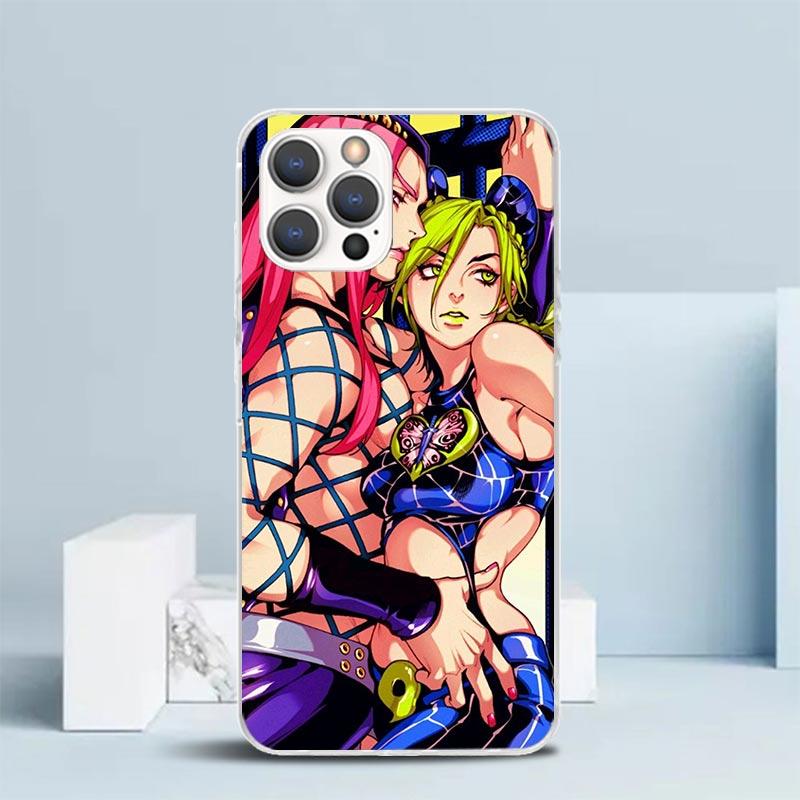 

Невероятные приключения ДжоДжо Джолин Куджо Мягкий Чехол для iPhone 16 17 Air 15 14 Pro Max 16E Чехол для Телефона 13 Mini 12 11 7 SE 8 Печать Pa iPhone 15 Plus