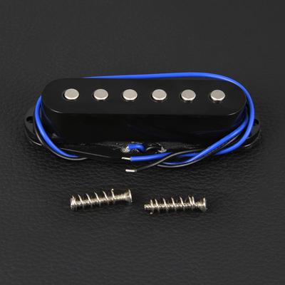 FLEOR Vintage Alnico 5 Guitar Single Coil Pickup Black ST Guitar Parts ,Neck/Middle/Bridge Pickup Choose