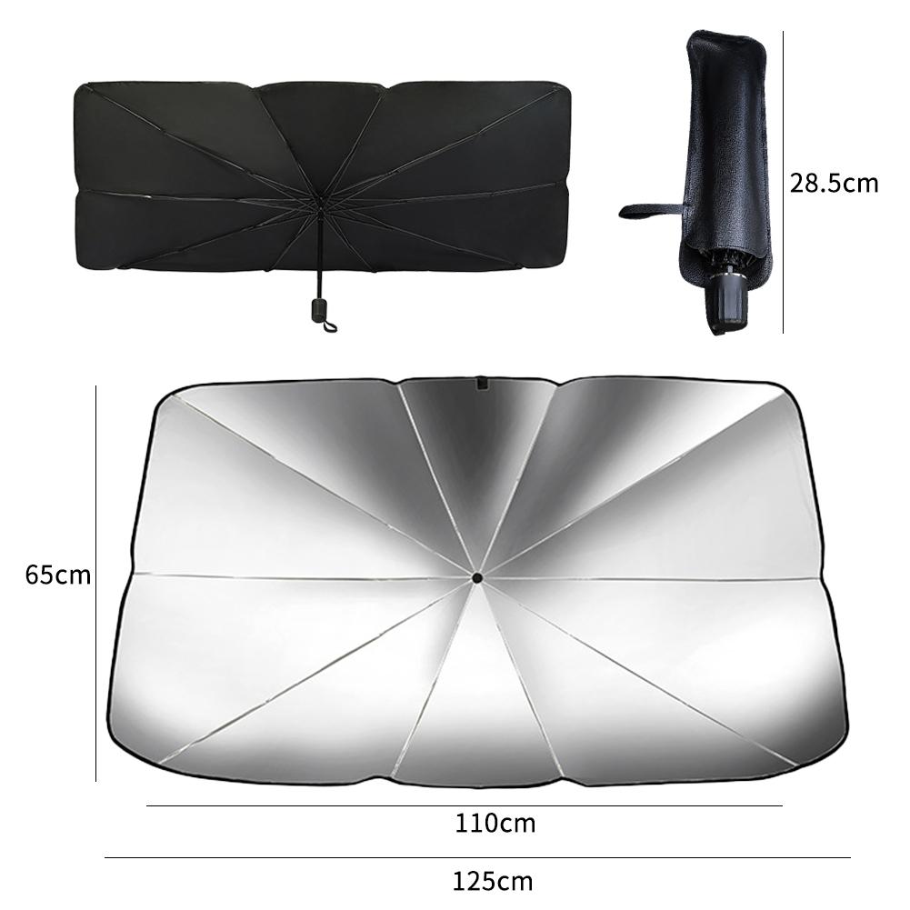 

Автомобильный солнцезащитный зонт для лобового стекла, складной передний зонт-парасоль, солнцезащитный экран зонтичного типа для автомобильного окна, летние аксессуары для защиты от солнца