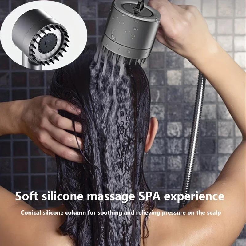 Shower showerhead High Pressure Shower Head One Button Water Stop Water Water Saving Adjustable 4 Mode Water Massage Shower Head