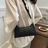 Stylish Pu Leather Shoulder Bag Trendy Street Style Chic Quilted Design For Women 2024