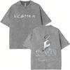 T-shirt Grafica Album ICEMAN Rapper Drake Vintage Lavato Uomo Donna Moda Hip Hop Oversize T-shirt Maschile Casual T-shirt in Cotone