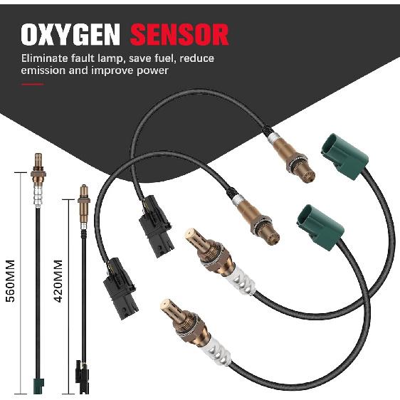 O2 Oxygen Sensor Upstream Downstream 13675 234-4301 234-5060 15525 Compatible for Cadillac CTS 2004-2008 SRX 2004-2006 STS 2005-2006 for Nissan 350Z