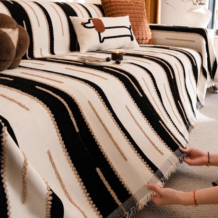 1pc Chenille Sofa Cover Blanket, Dustproof Couch Cover Blanket, All Seasons Universal Sofa Slipcover, Pet Friendly Anti Cat Scratch Sofa Cover Bedroom