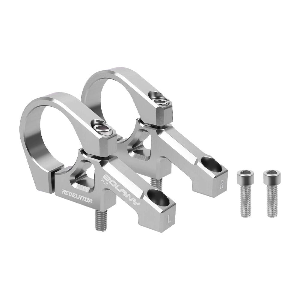 

Handlebar Riser Adjustable Handlebar Extension Mount Aluminum Alloy Bike Handlebar Extender Lightweight Cycling Accessories серебряный