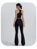High-Waist Butt-Lifting Yoga Pants with Skirt Overlay for Women - Flared, Tight-Fitting, Anti-Exposure Fitness & Pilates Wear