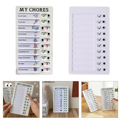 Kids Daily Routine Chart For Children Daily Chore Chart Educational Visual Schedule Board 12x20cm for Task Management