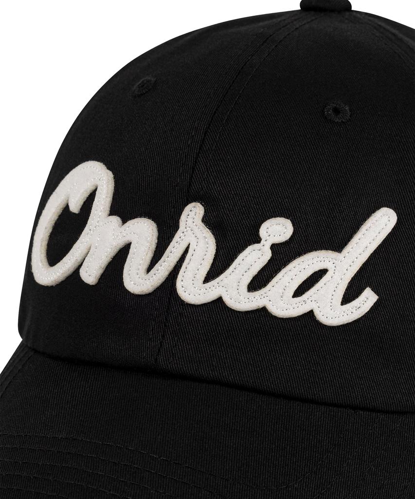 ONRIDPROJECT Applique Twill Logo Ball Cap - Black