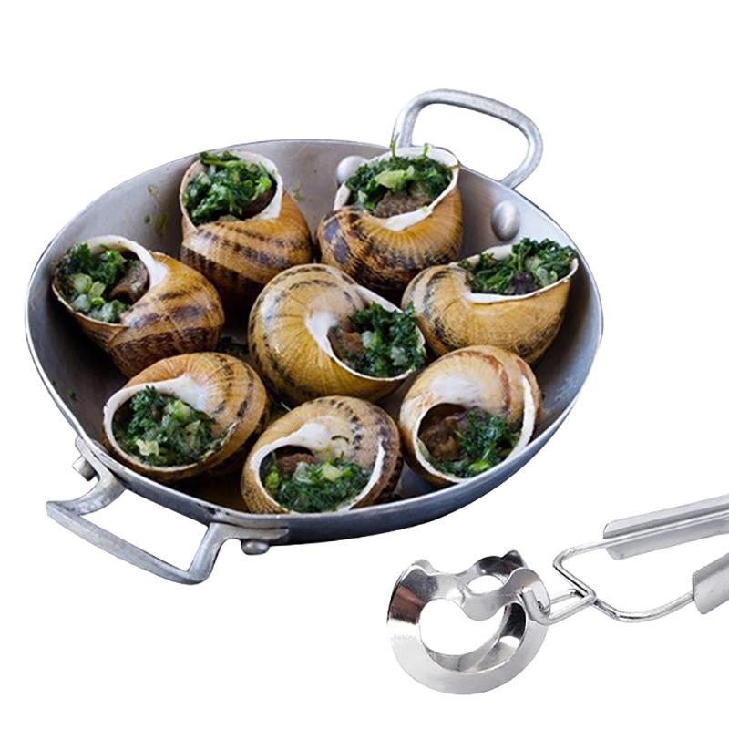 Tongs Escargot Tong Serving Snail Cooking Food Kitchen Seafood Grilling Salad Steel Stainless Set Tools Clip Utensil Grill Clips