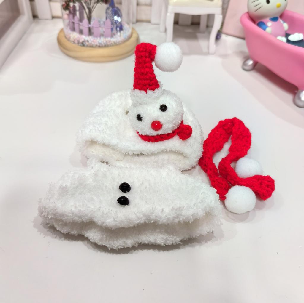 {Babykleidung Nur} 17CM Kleidung Rein Handgefertigt Lammkleidung Ersatzglocke Pullover Weihnachten Schneemann